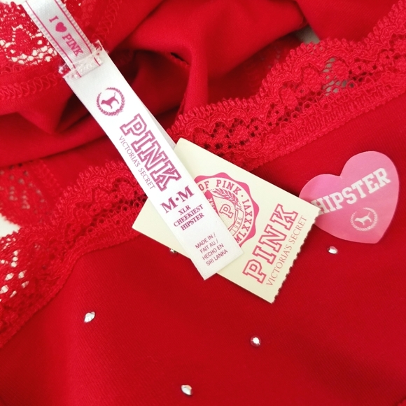 Victoria's Secret PINK Vintage Extra Low Rise Cheeky Hipster Panty Jeweled NWT - Picture 6 of 10